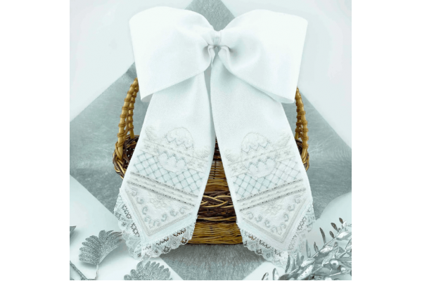 Набір для вишивання нитками великоднього банта на кошик VMB_001_R